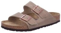 Birkenstock Arizona Ge&ouml;ltes Nubukleder Weichbettung normal Sandale Sandaletten,