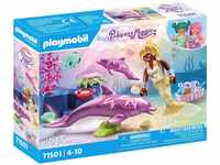 Playmobil® Konstruktions-Spielset Meerjungfrau mit Delfinen (71501), Princess...