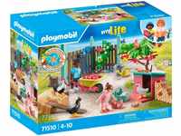 Playmobil® Konstruktions-Spielset Kleine Hühnerfarm im Tiny Haus Garten...