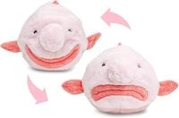 Uni-Toys Kuscheltier Blobfisch Flip-Pl&uuml;schtier - 29 cm (L&auml;nge) - Wende-Pl&uuml;sch,