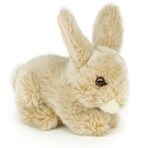 Uni-Toys Kuscheltier Hase, liegend - versch. Farben - 18 cm - Pl&uuml;sch-Kaninchen -