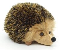 Uni-Toys Kuscheltier Igel - gold-braun oder grau-braun - 15 cm (L&auml;nge) -...