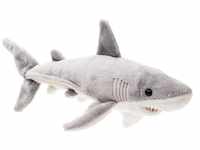 Uni-Toys Kuscheltier Weißer Hai - 25 cm (Länge) - Plüsch-Fisch -...