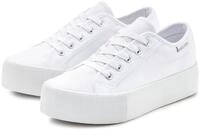 LASCANA Sneaker Schn&uuml;rhalbschuh, Freizeitschuh aus Textil mit Plateausohle
