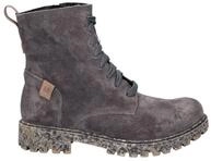 Josef Seibel Marta 02 Asphalt Shiny Velour Schn&uuml;rschuh
