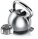Arendo Wasserkocher Edelstahl Retro Vintage Wasserkessel mit...