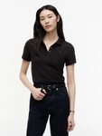 Tommy Hilfiger Poloshirt 1985 SLIM PIQUE POLO SHORT SLEEVE mit Tommy Hilfiger