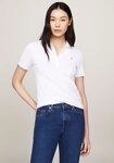 Tommy Hilfiger Poloshirt 1985 SLIM PIQUE POLO SHORT SLEEVE mit Tommy Hilfiger