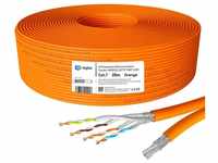 HB-DIGITAL CAT 7 Kabel 25m Duplex Installationskabel Ethernet S/FTP LSZH AWG23