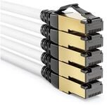 deleyCON deleyCON 5x 2m CAT8.1 Patchkabel S/FTP PIMF 2000MHz 40Gbit RJ45 LAN