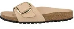 Birkenstock Madrid Big Buckle Naturleder Lack schmal Damen Pantolette...