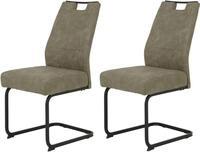 HELA Freischwinger KERTIN (Set, 2 St), XL Sitzbreite, Griff, Federkorb, 140kg