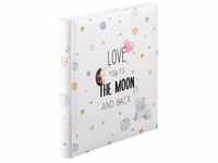 Hama Fotoalbum Buch Album To The Moon", 29x32 cm, 60 weiße Seiten, Liebe, 300...