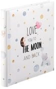 Hama Fotoalbum Buch Album "To The Moon", 29x32 cm, 60 wei&szlig;e Seiten, Liebe, 240 Fotos