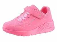 Skechers Kids UNO LITE Slip-On Sneaker mit praktischem Klettverschluss rosa 30 EU