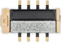 H.Koenig Raclette WOD360 Raclette-Grill f&uuml;r 8 Personen in Holz-Optik, 1400 W