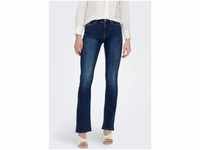 ONLY Bootcut-Jeans ONLBLUSH MID FLARED DNM TAI021, blau