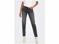 ONLY Straight-Jeans ONLEMILY STRETCH HW ST ANK CRO614, grau