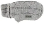 Wolters Hundepullover Zopf-Strickpullover silber-grau grau|silberfarben 30 cm