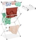 relaxdays W&auml;schest&auml;nder klappbar & ausziehbar, wei&szlig;