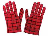 Metamorph Kostüm Spider-Man Handschuhe, Rote Stoffhandschuhe im Look des Spidey