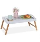 relaxdays Tabletttisch Klappbares Betttablett