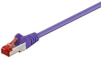 Goobay CAT 6 Patchkabel S/FTP (PiMF) Violett 0.5 m - LSZH halogenfrei Kupfer