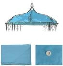 MCW Pavillon-Ersatzdach Cabrera-E, 300 x 300 cm, Mit Wasserablauf&ouml;sen, Wasser- und