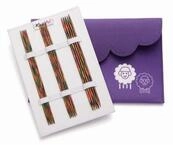 KnitPro Rundstricknadeln Nadelset Nadelspiel Symfonie Holz 15 cm, je 5 Nadeln 2,0 -