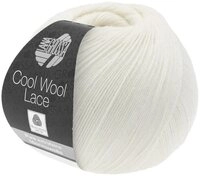 LANA GROSSA Cool Wool Lace H&auml;kelwolle, 400 m
