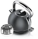 Arendo Wasserkocher Edelstahl Retro Vintage Wasserkessel mit...