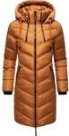 Wintermantel MARIKOO "Wintermantel Armasa", Damen, Gr. XS, braun (rusty cinnamon),