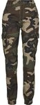 URBAN CLASSICS Cargohose Urban Classics Damen Ladies High Waist Camo Cargo Pants