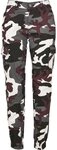 URBAN CLASSICS Cargohose Urban Classics Damen Ladies High Waist Camo Cargo Pants