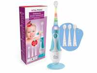 VITALmaxx elektrische Kinder-Zahnbürste mit Smart Timer blau