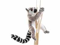 Uni-Toys Kuscheltier Katta-Lemur, mit/ohne Klett - Höhe 21 cm - Plüsch-Affe,