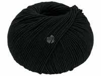 LANA GROSSA Cool Wool Seta 0018 schwarz Häkelwolle