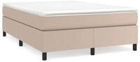 vidaXL Bettgestell, Bettrahmen Cappuccino-Braun 140x200 cm Kunstleder