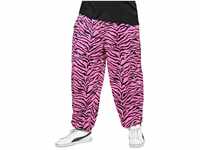 Widdmann Kostüm 80er Jogginghose Pink Tiger, Oldschool-Proll-Look für New Kids