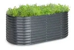 blumfeldt Blumentopf High Grow, High Grow Hochbeet 200 x 80 x 100 cm Stahl-Wellblech
