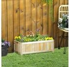 Outsunny Hochbeet Klappbarer, Gem&uuml;sebeet, f&uuml;r Terrasse, 70 x 30 x 25 cm