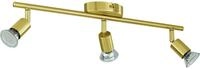 EGLO LED Deckenstrahler Eglo 3er LED Spot Buzz messing 48,5 x 6,5 cm GU10, Inkl.