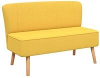 vidaXL Sofa Sofa Stoff 117x55,5x77 Gelb