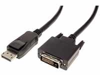 VALUE DisplayPort Kabel DP ST - DVI (24+1) ST,2 m HDMI-Kabel, Geschirmt