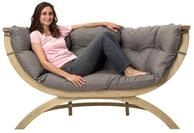 Amazonas Loungesofa Siena Due Taupe: Stilvolles Gartenm&ouml;belset f&uuml;r Zwei...