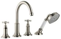 hansgrohe Wannenarmatur Axor Montreux 4-Loch Fliesenrandarmatur Kreuzgriff