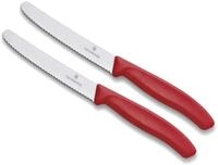 Victorinox Tafelmesser K&uuml;chenmesser 11cm Wellenschliff, extra scharf, 2er Set