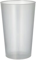 PAPSTAR Mehrwegbecher Mehrweg-Trinkbecher PP 0,5 l &Oslash; 9,1 cm, 14 cm transluzent...