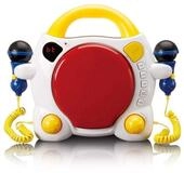 Lenco KCD-011KIDS Karaoke-Maschine (Bluetooth 5.0, zwei Mikrofone, individuelles