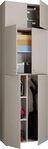 VCM Mehrzweckschrank Holz Besenschrank Staubsauger Putzschrank Lona A (1-St)